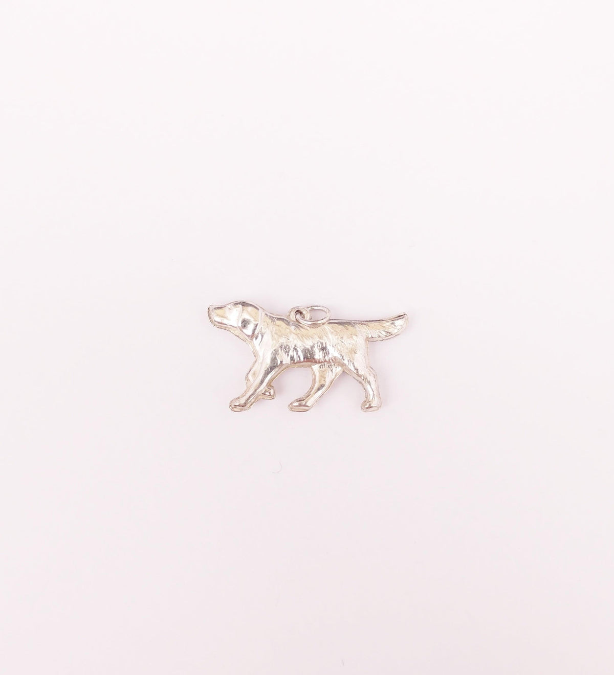 Vintage Hunter Pointing Bird Dog Sterling Silver Charm - Hers and His Treasures