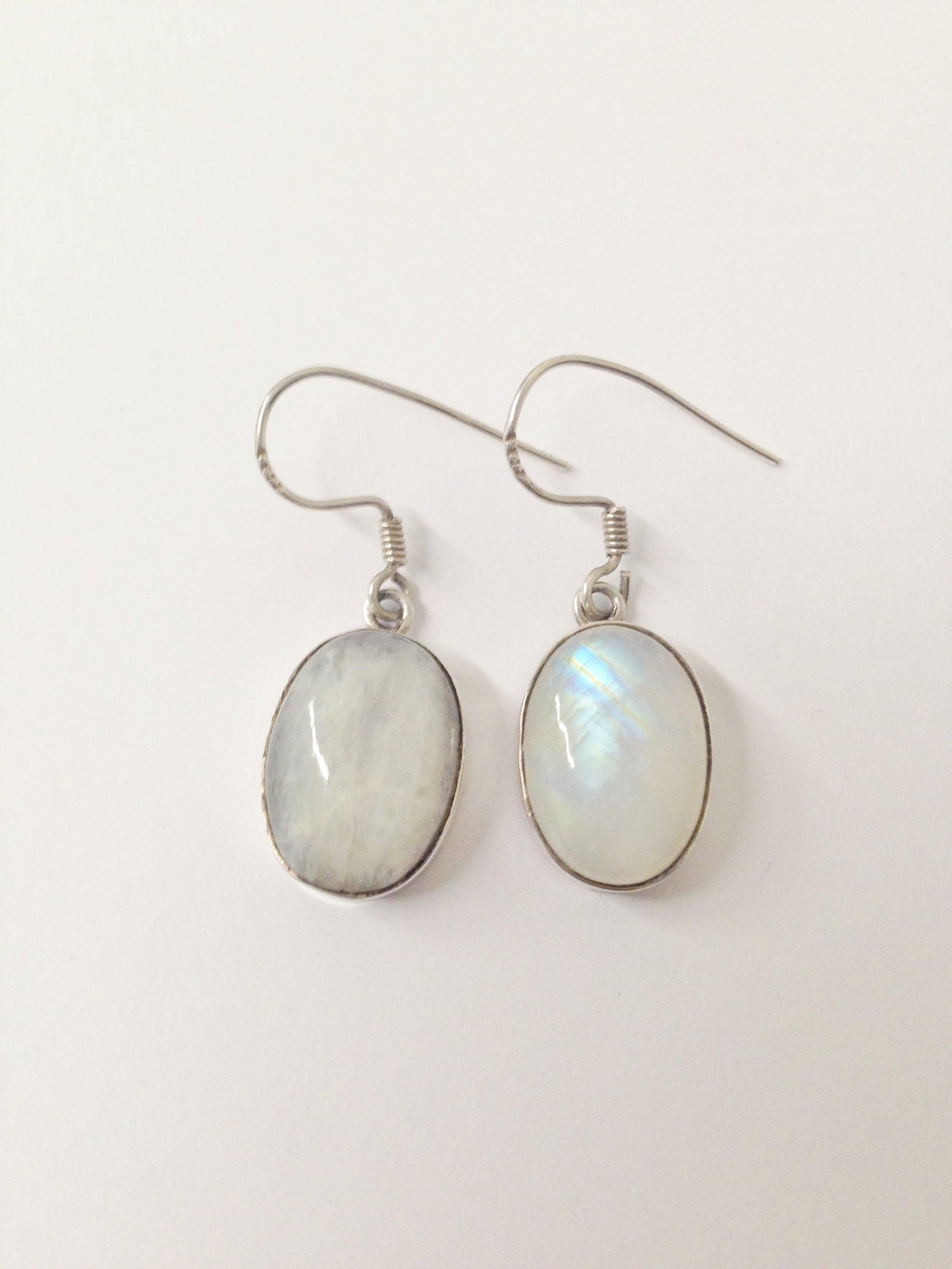 Moonstone .925 Sterling Silver Earrings - Hers and His Treasures