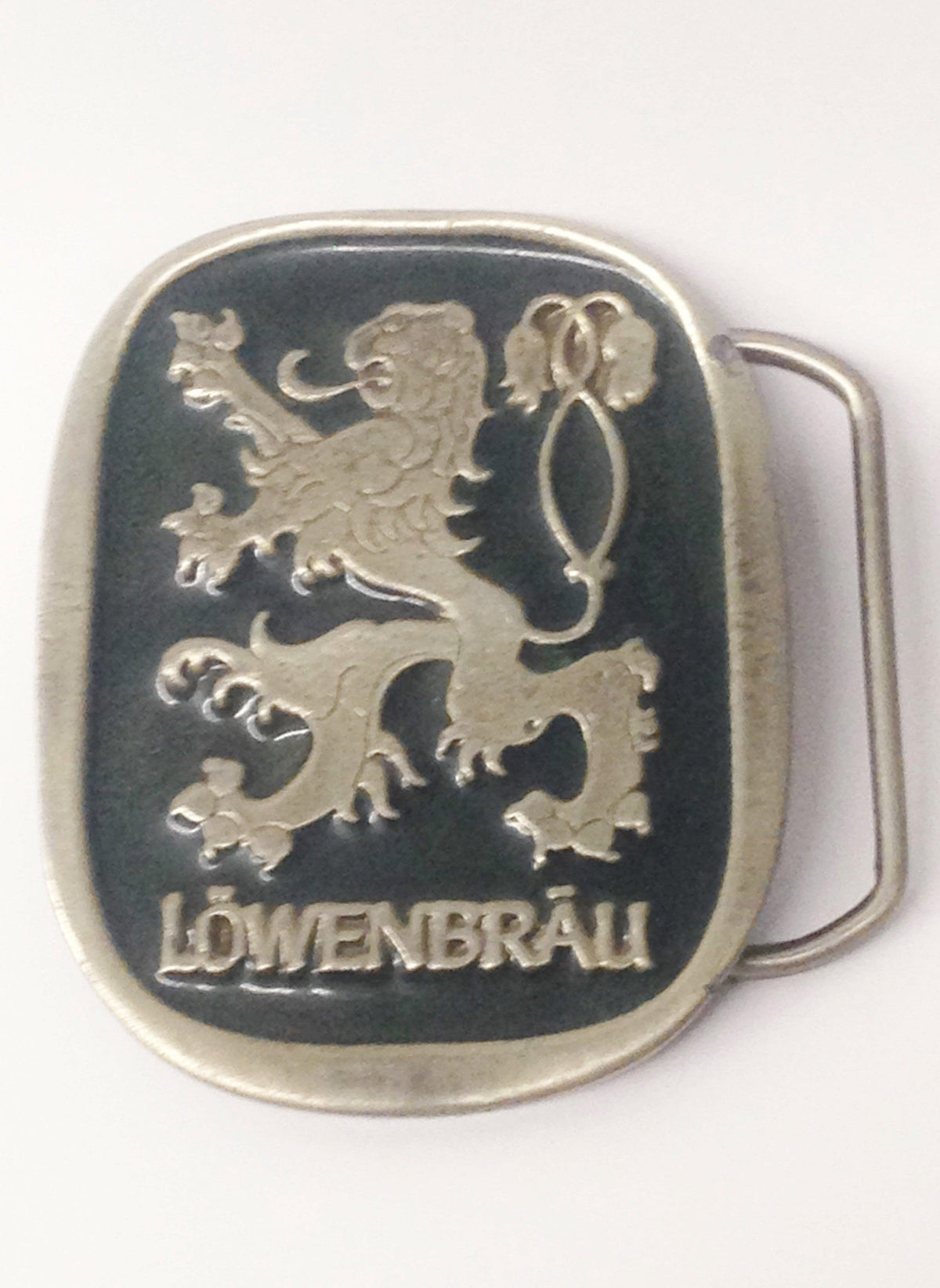 Vintage Lowenbrau Beer Advertising Belt Buckle 2094 - Hers and His Treasures
