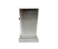 1950's Barcroft Model #4 Brushed Chrome Zippo Table Lighter - Hers and His Treasures