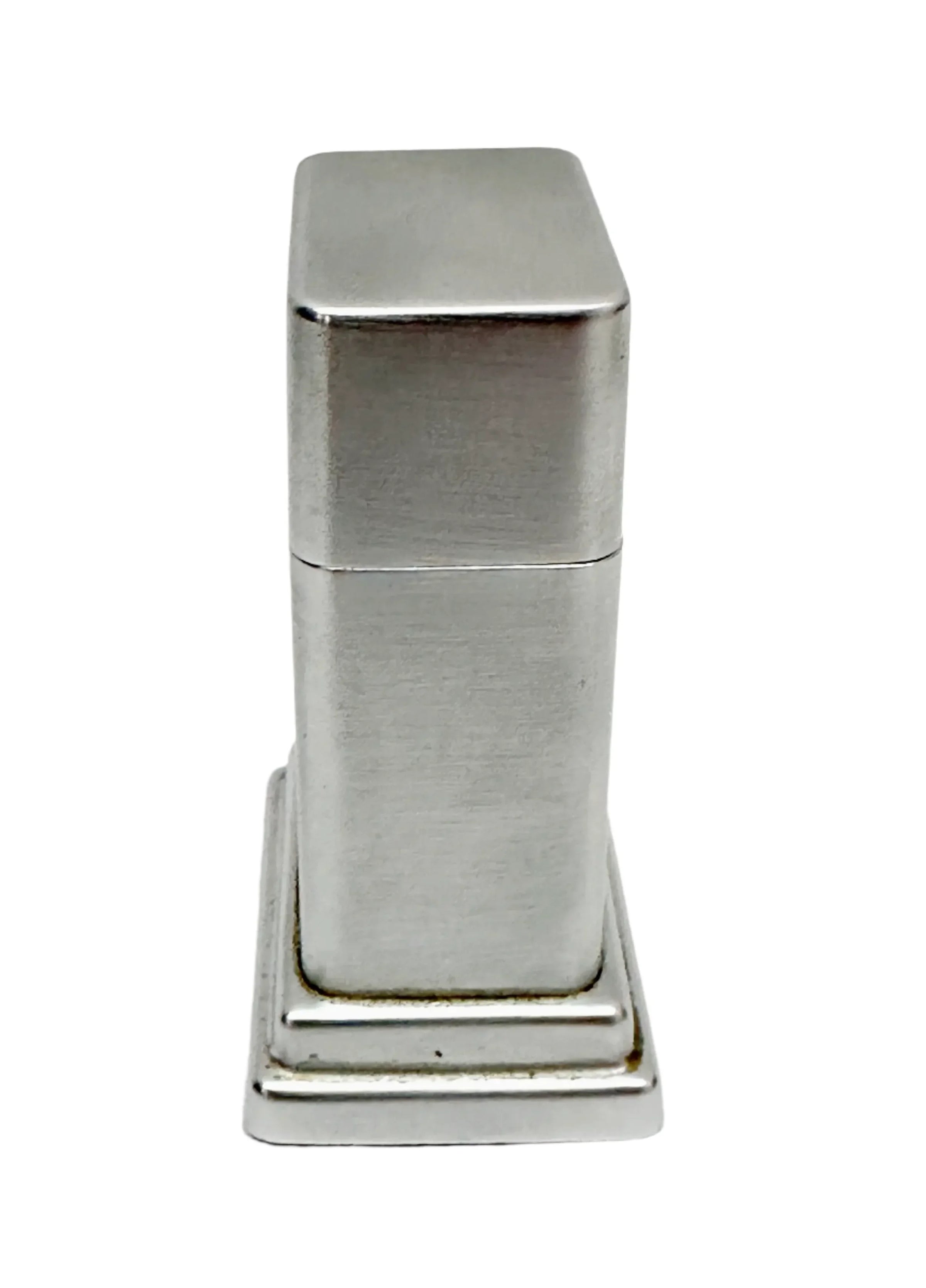 1950's Barcroft Model #4 Brushed Chrome Zippo Table Lighter - Hers and His Treasures