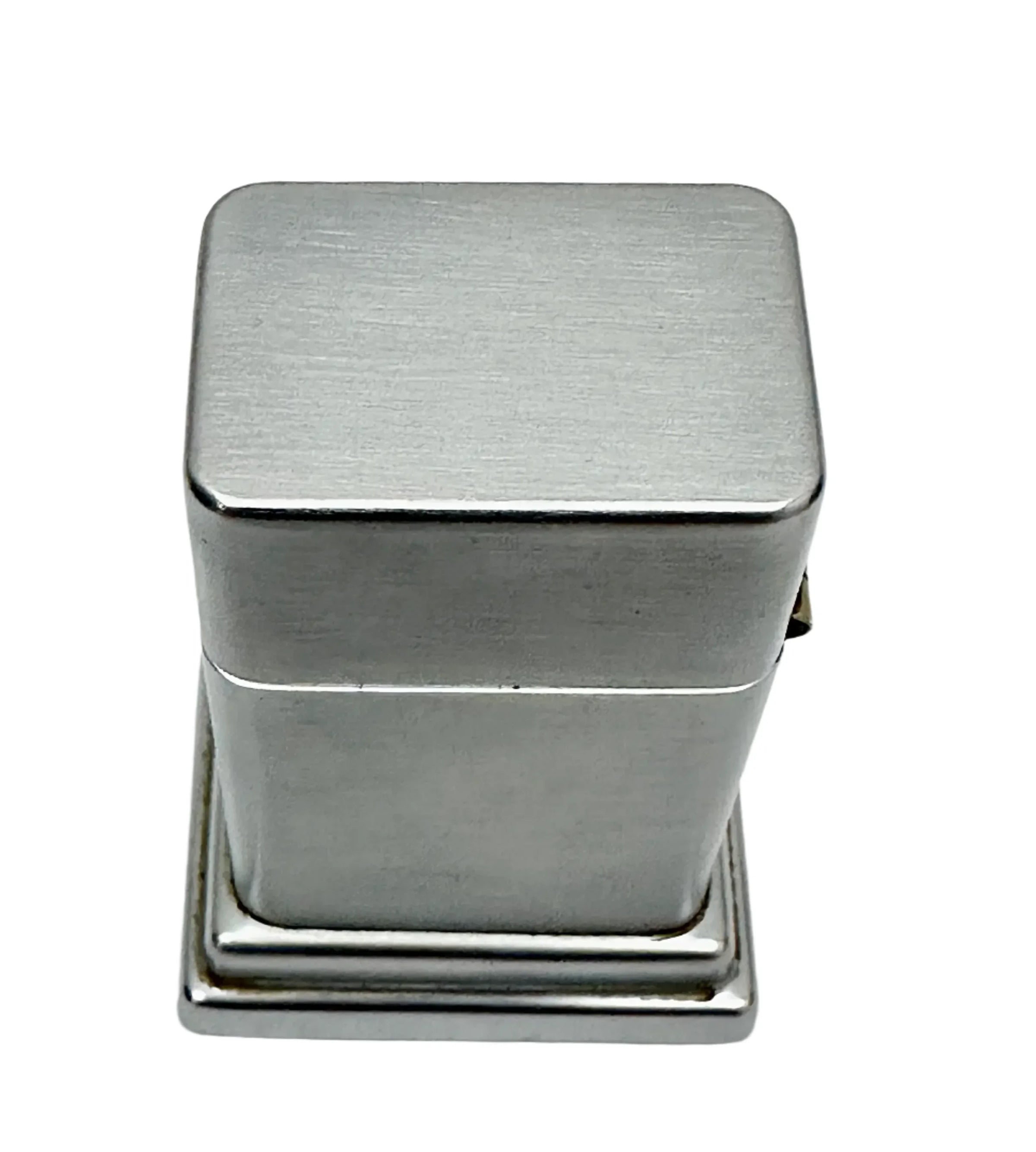 1950's Barcroft Model #4 Brushed Chrome Zippo Table Lighter - Hers and His Treasures