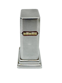 1950's Barcroft Model #4 Brushed Chrome Zippo Table Lighter - Hers and His Treasures