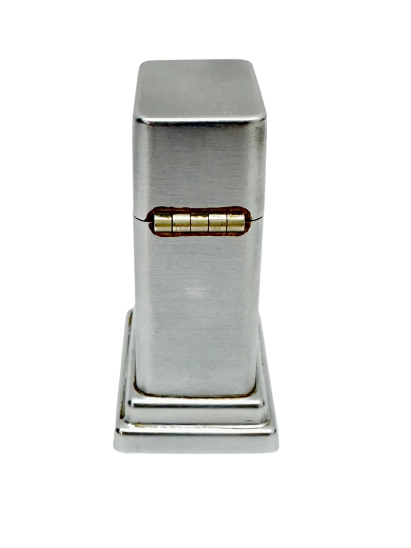1950's Barcroft Model #4 Brushed Chrome Zippo Table Lighter - Hers and His Treasures