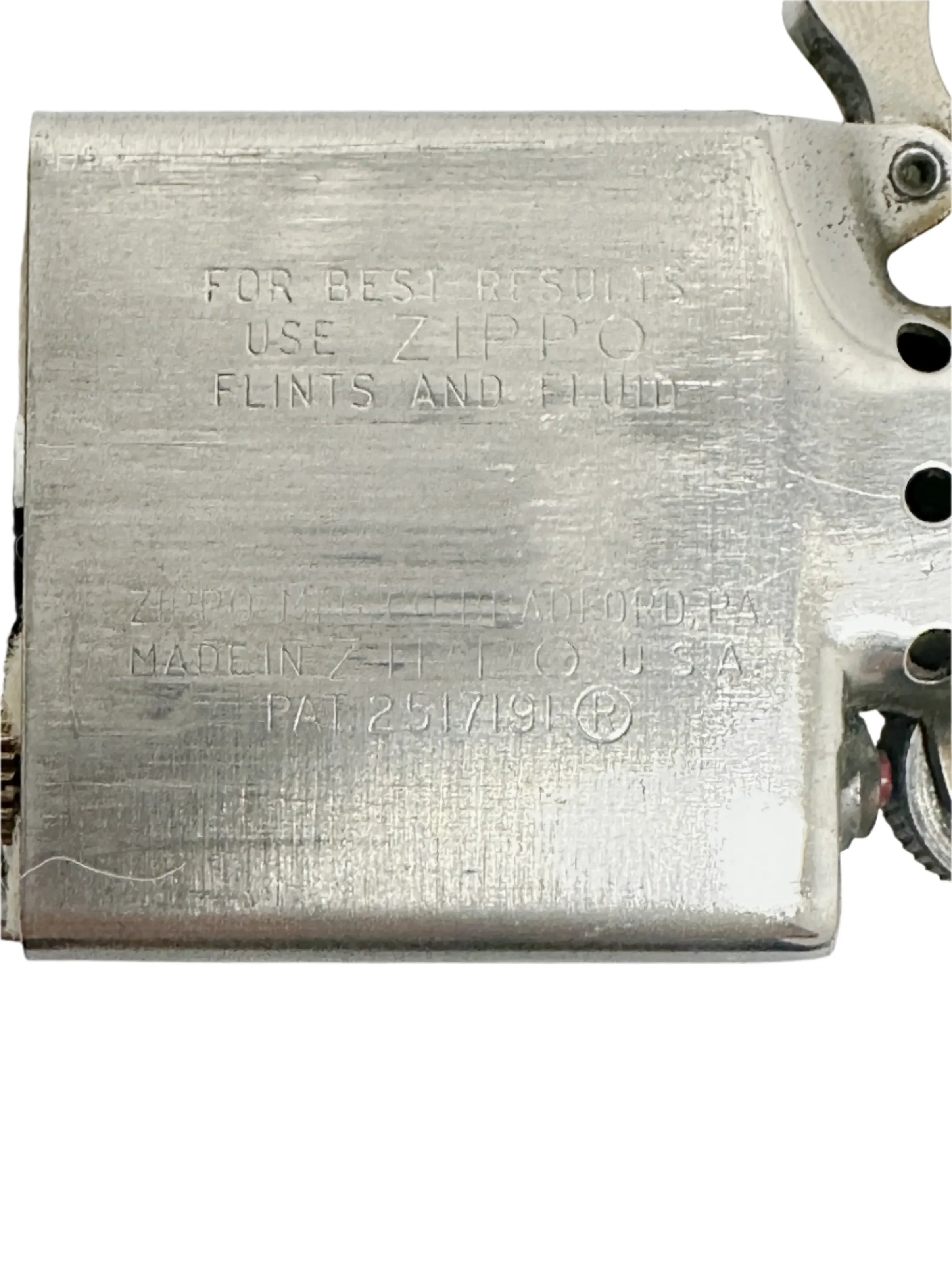 1950's Barcroft Model #4 Brushed Chrome Zippo Table Lighter 1950's Barcroft Model #4 Brushed Chrome Zippo Table Lighter