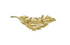 1961 Coro Brushed Gold Tone Leaf Brooch - Hers and His Treasures