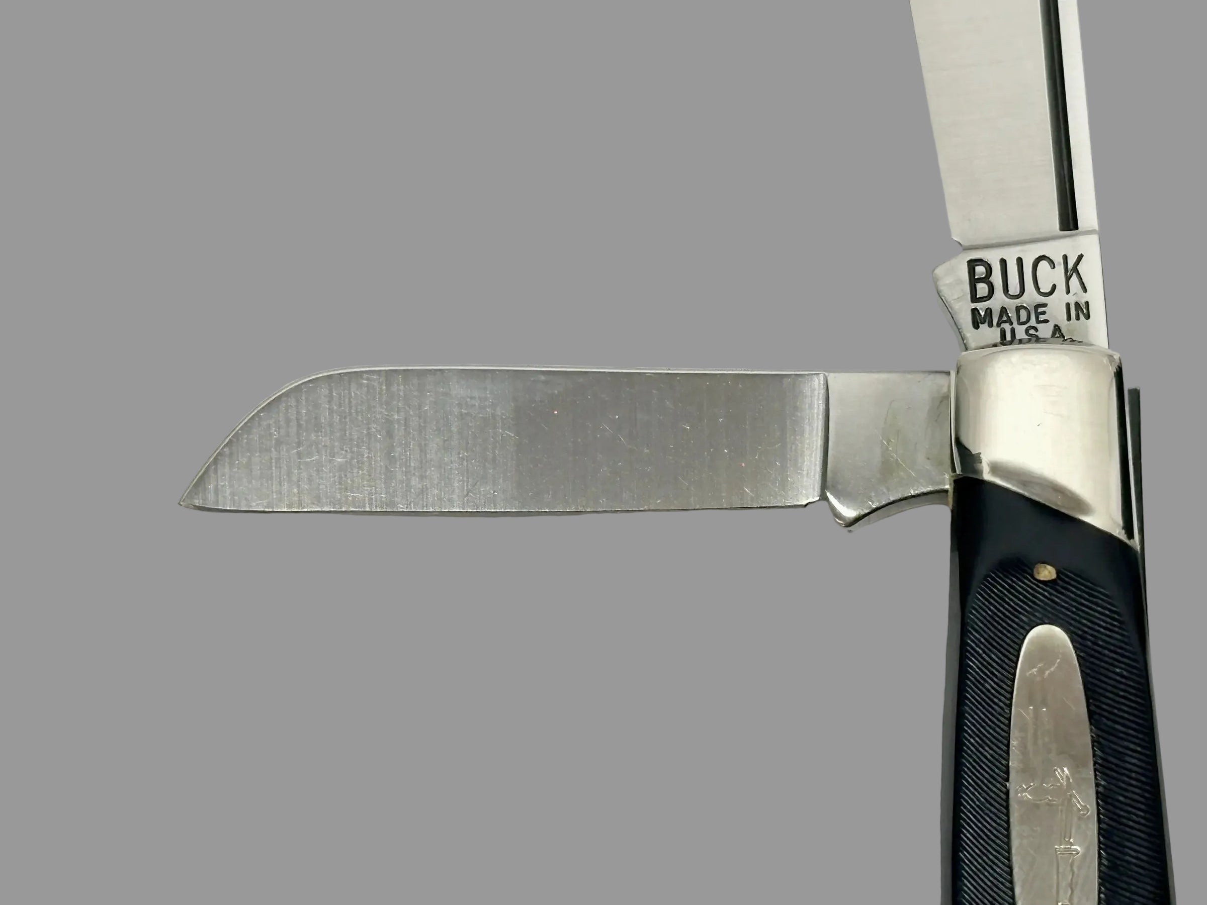 1970-72 Buck 301 Stockman Rough Sawn Delrin Pocket Knife - Hers and His Treasures
