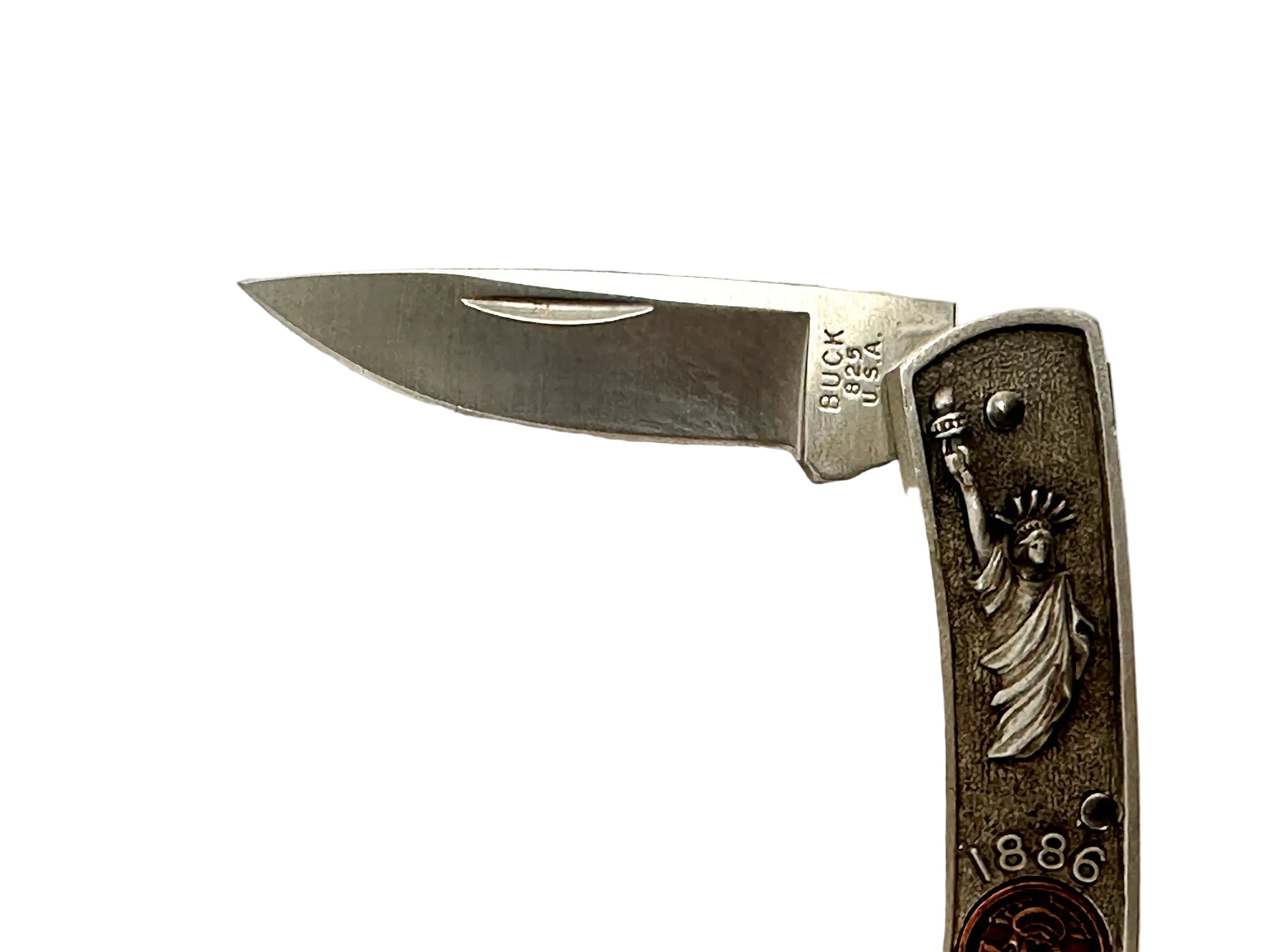 1886-1986 Centennial Buck 825 Statue of Liberty Pocket Knife - Hers and His Treasures