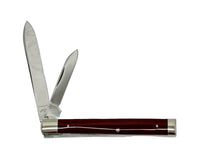 1997 Queen Cutlery Co. PCR2 Painted Crown Red Transition Doctors Knife - Hers and His Treasures