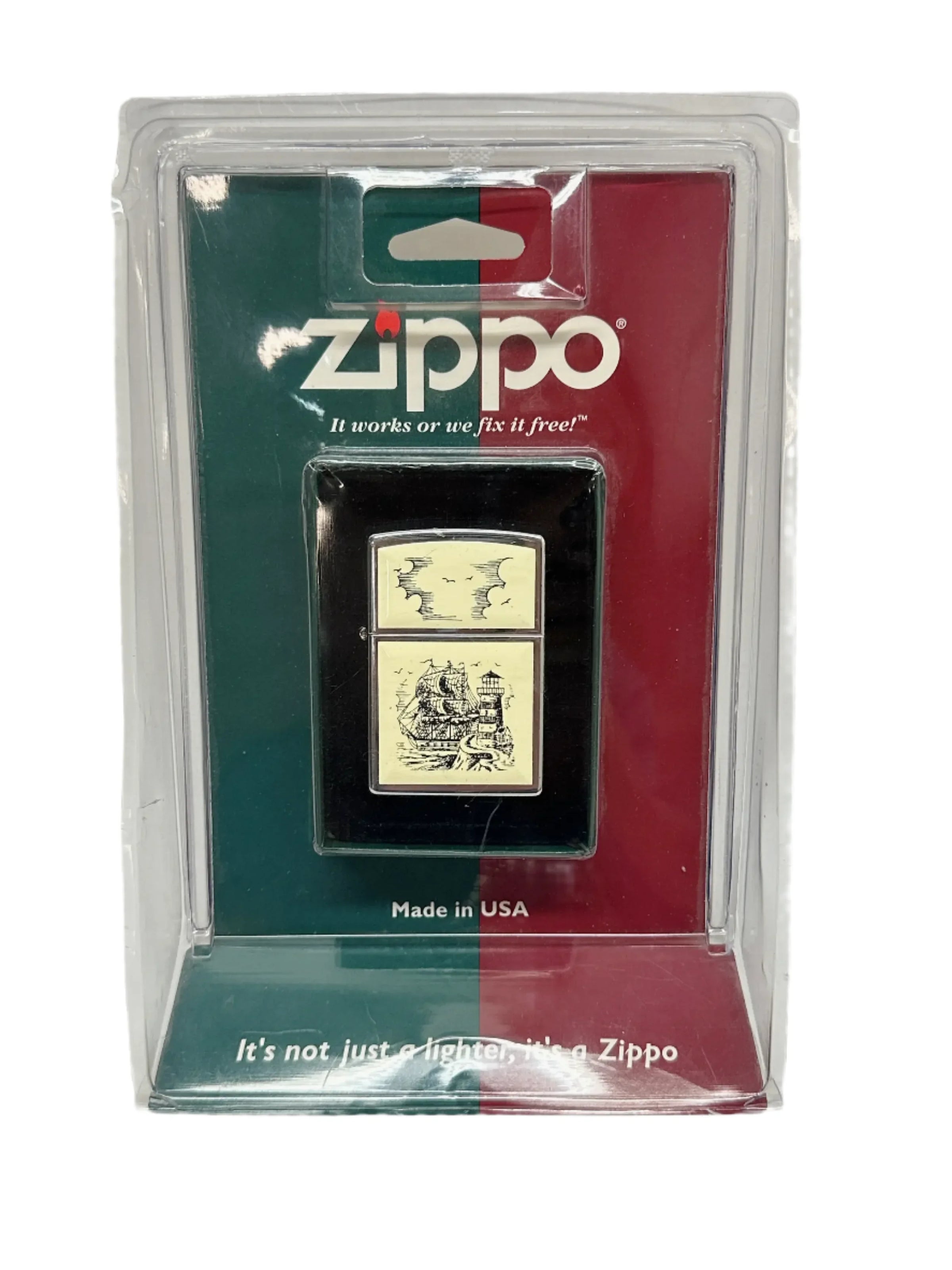 1999 Scrimshaw Ship Ultralite Zippo Lighter – Hers and His Treasures 1999 Scrimshaw Ship Ultralite Zippo Lighter – Hers and His Treasures