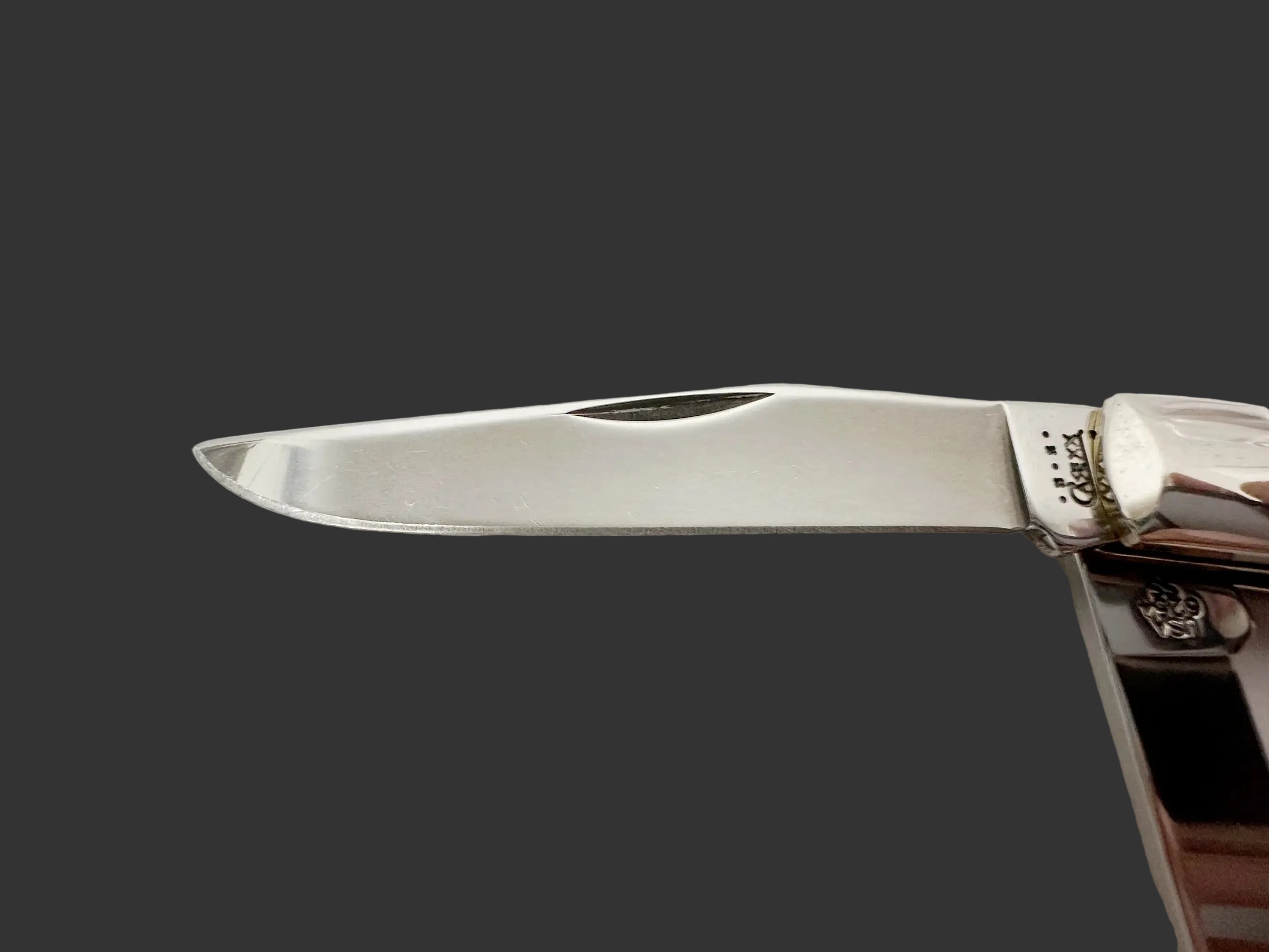 2000 Case XX Blue Bone Corn Cob Jig Trapper Pocket Knife - Hers and His Treasures