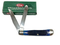 2000 Case XX Blue Bone Corn Cob Jig Trapper Pocket Knife - Hers and His Treasures