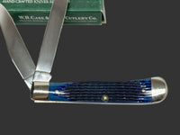 2000 Case XX Blue Bone Corn Cob Jig Trapper Pocket Knife - Hers and His Treasures