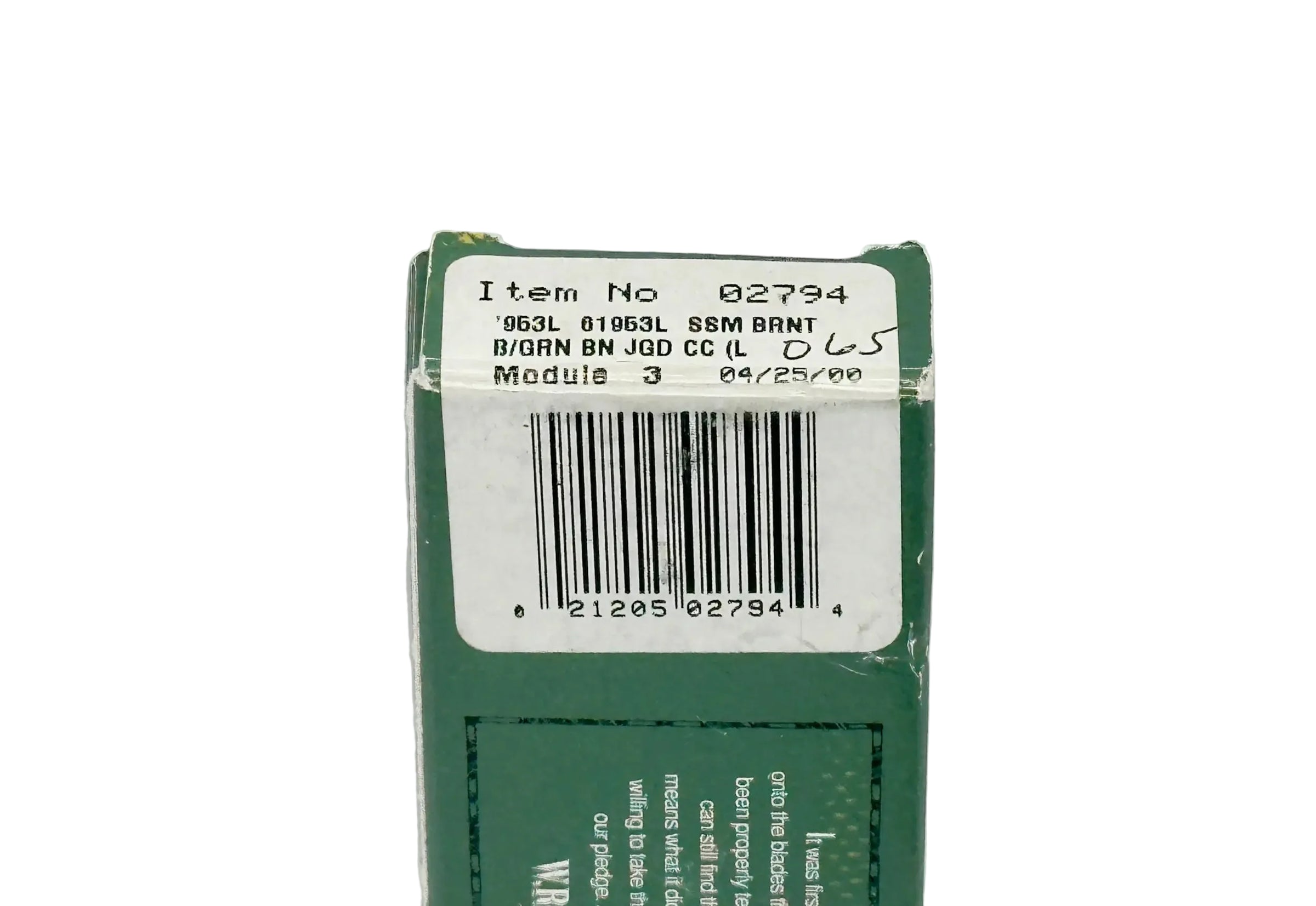 2000 Case XX 61953L Burnt Green Bone Russlock Pocket Knife - Hers and His Treasures