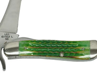 2000 Case XX 61953L Burnt Green Bone Russlock Pocket Knife - Hers and His Treasures