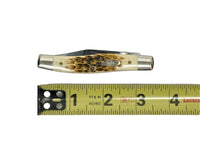 2001 Case XX 62032 Jigged Amber Bone Jack Pocket Knife - Hers and His Treasures