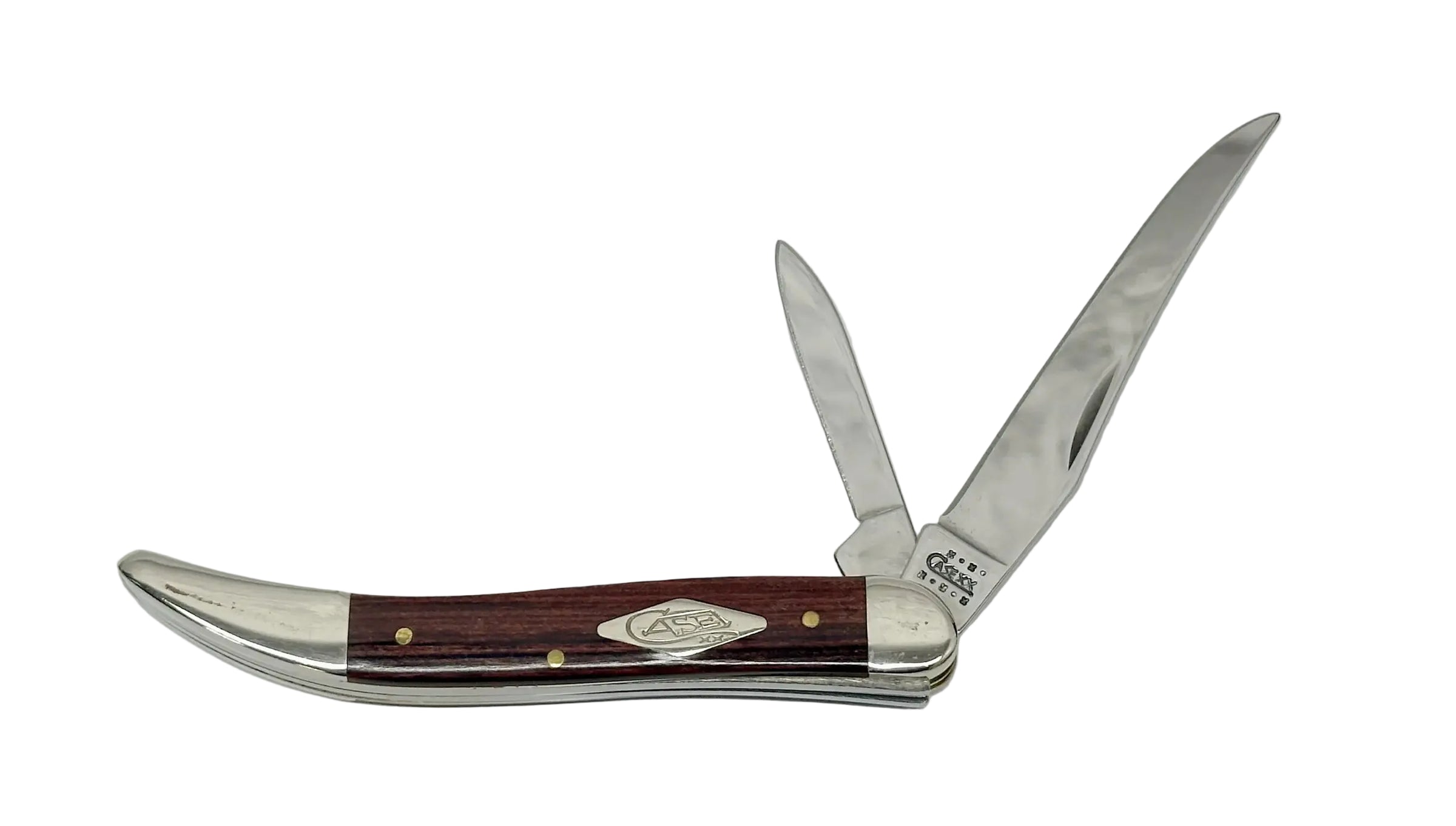 2001 Case XX 720094 Rosewood 2 Blade Toothpick Pocket Knife - Hers and His Treasures