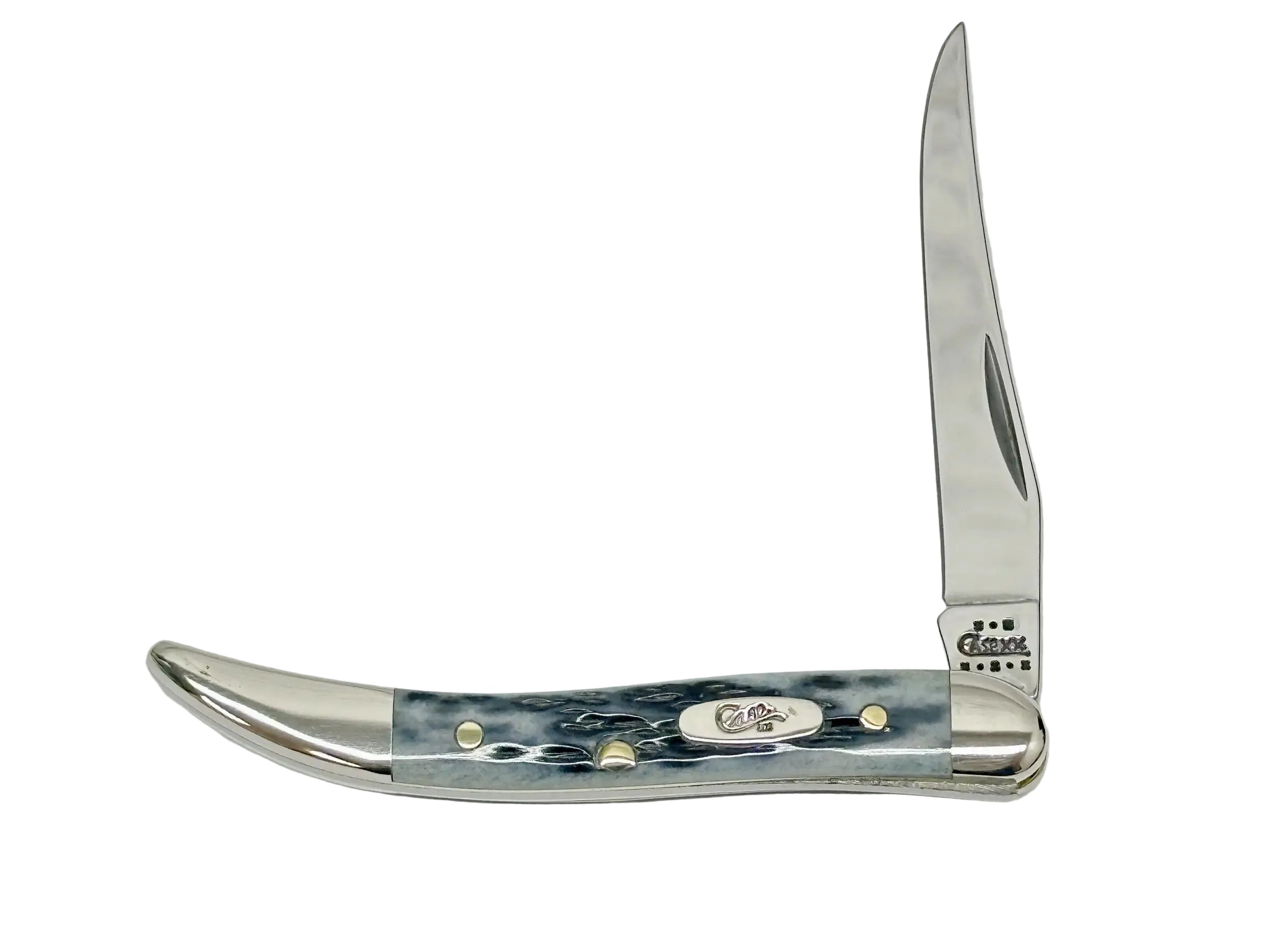 2002 Case XX 610096 Black Bone Tiny Toothpick Pocket Knife - Hers and His Treasures