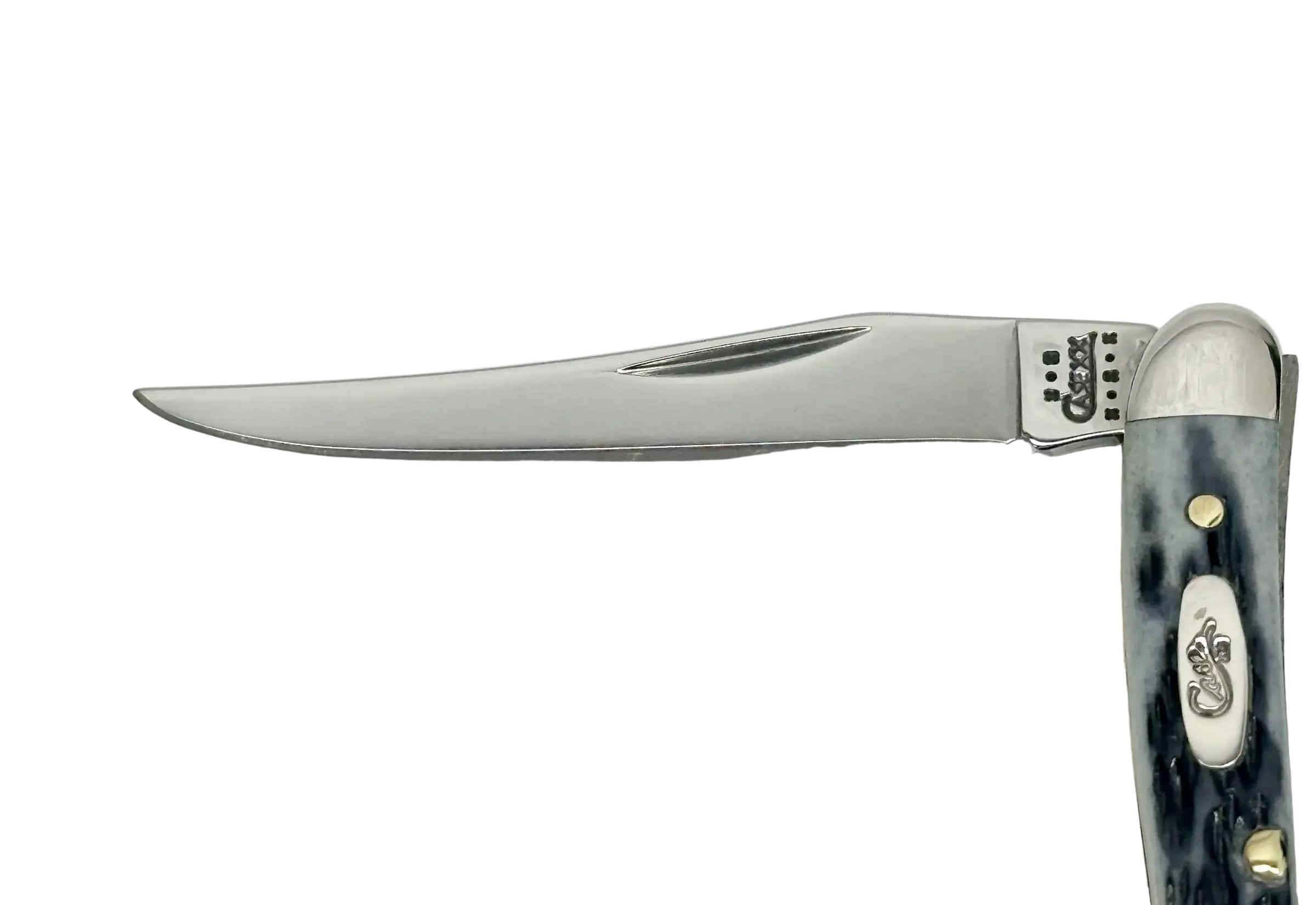 2002 Case XX 610096 Black Bone Tiny Toothpick Pocket Knife - Hers and His Treasures