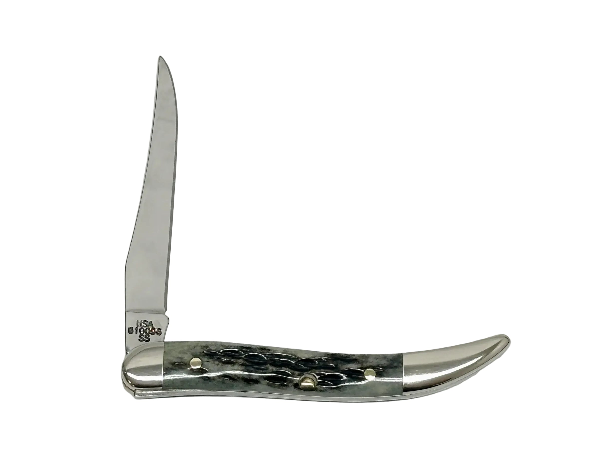 2002 Case XX 610096 Black Bone Tiny Toothpick Pocket Knife - Hers and His Treasures