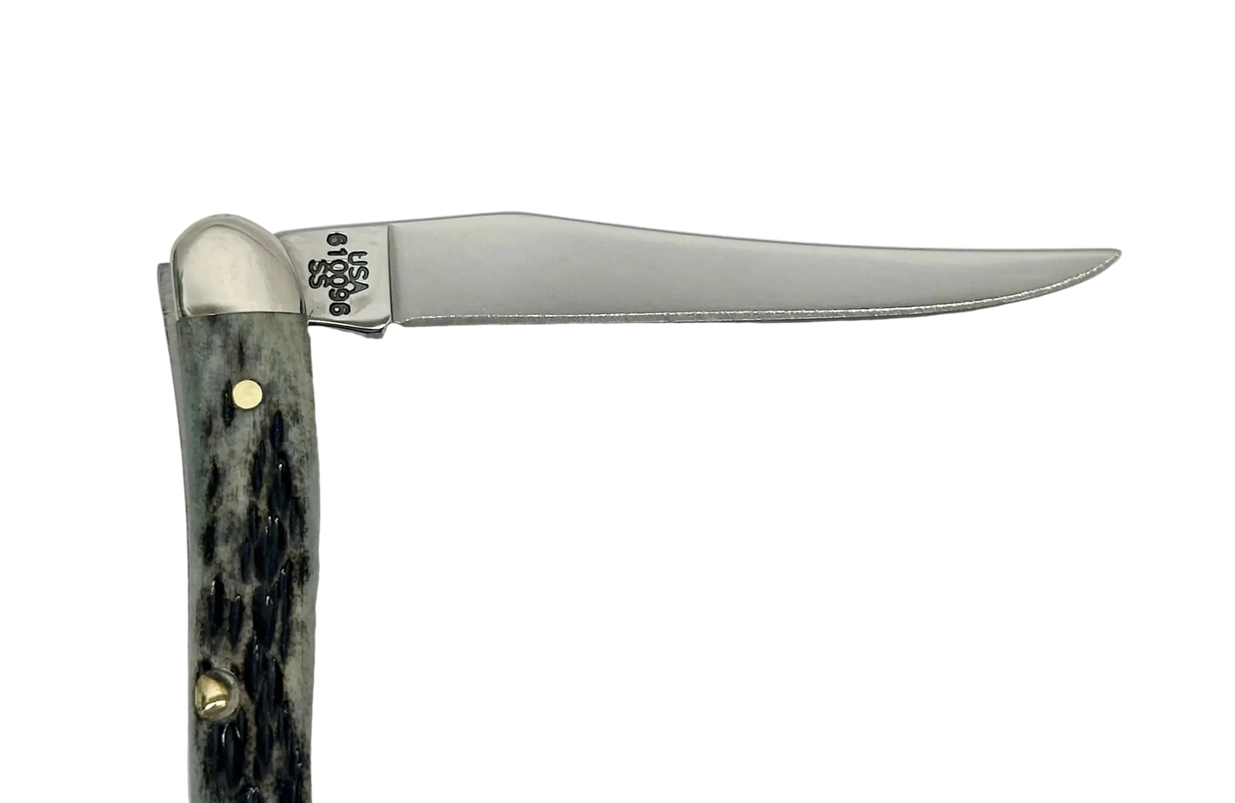 2002 Case XX 610096 Black Bone Tiny Toothpick Pocket Knife - Hers and His Treasures