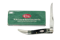 2002 Case XX 610094 Pitch Black Bone Medium Toothpick Knife - Hers and His Treasures