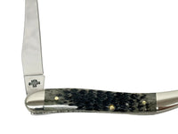2002 Case XX 610094 Pitch Black Bone Medium Toothpick Knife - Hers and His Treasures