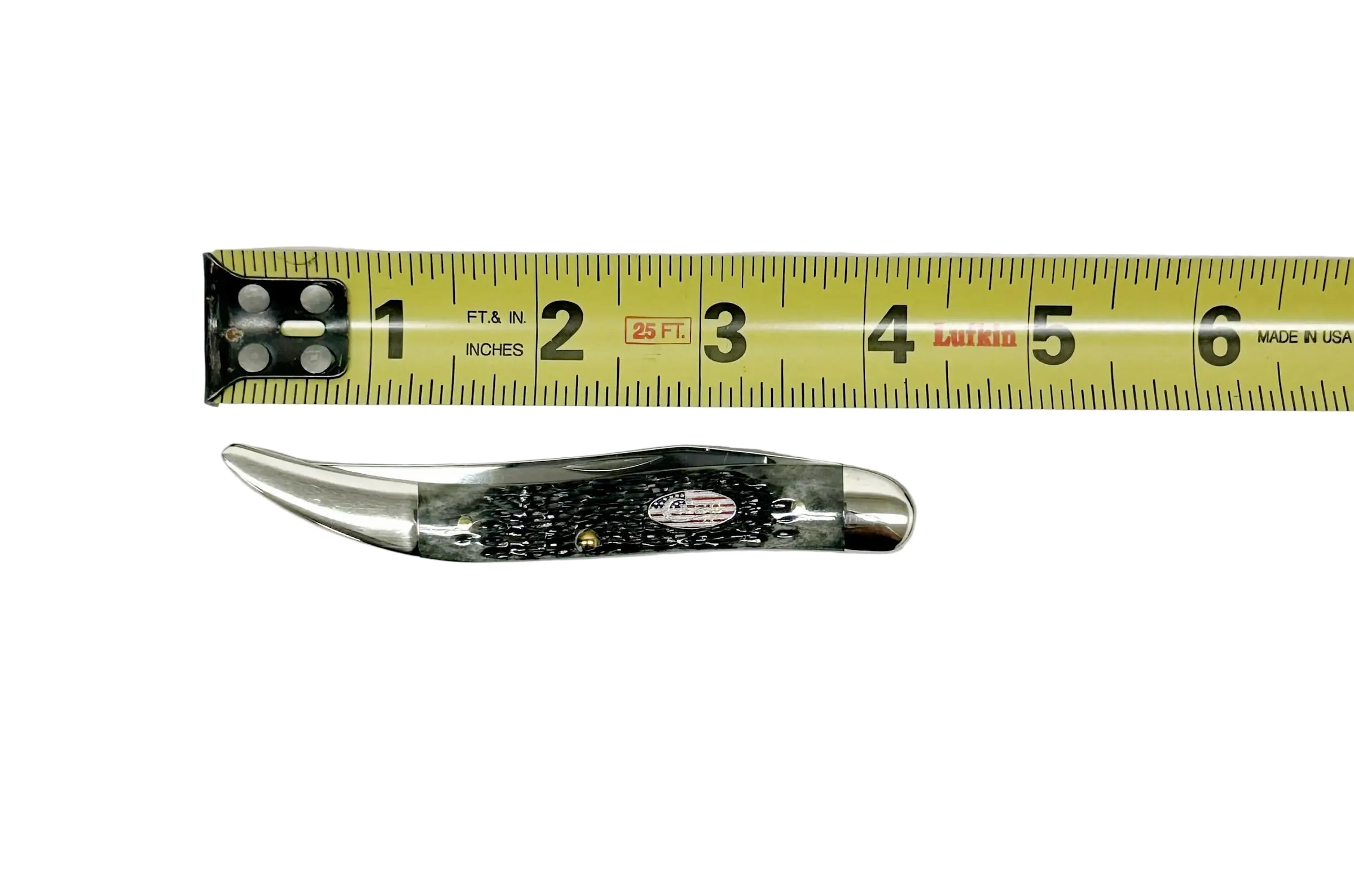 2002 Case XX 610094 Pitch Black Bone Medium Toothpick Knife - Hers and His Treasures