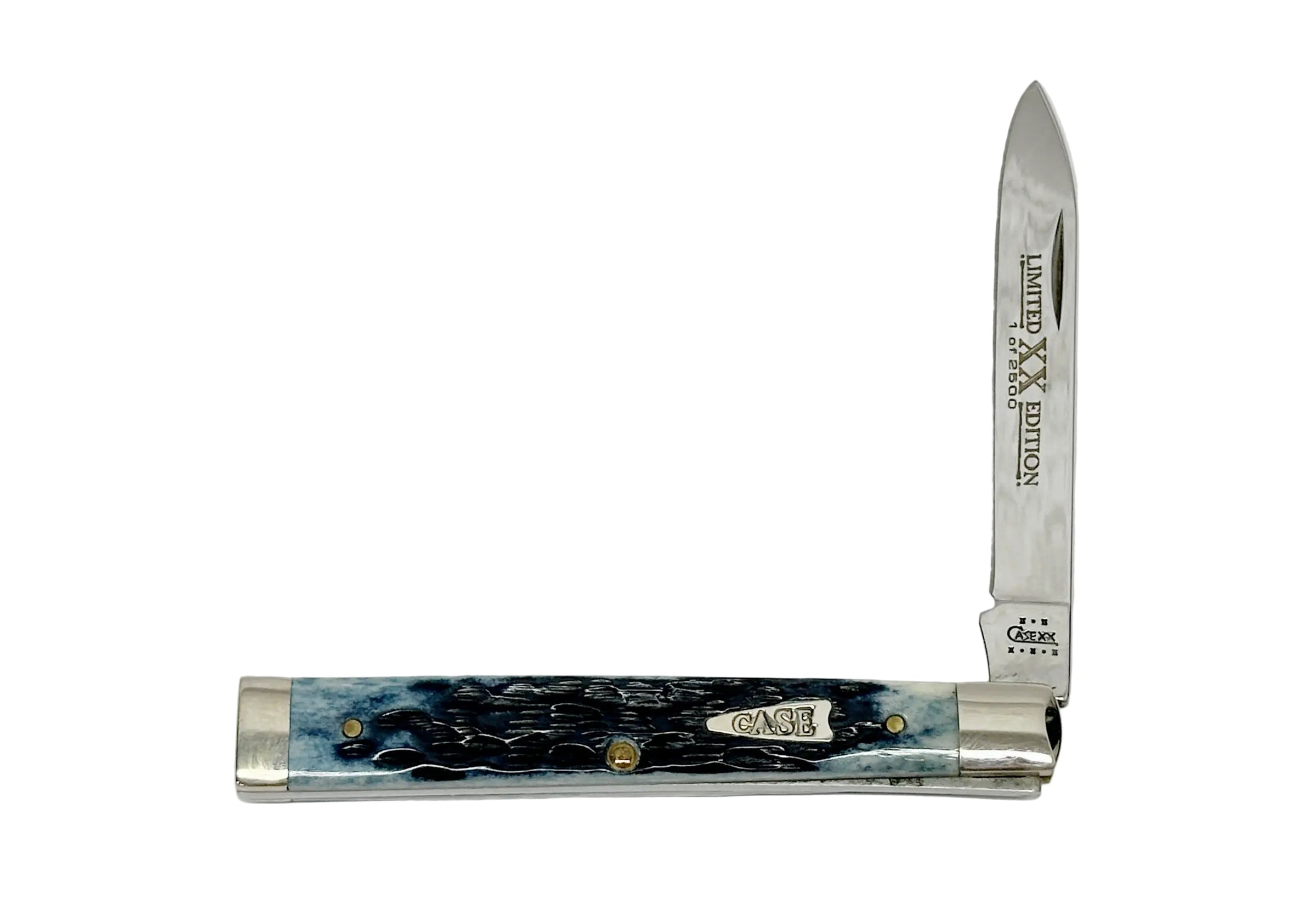 2002 Case XX 6185 Limited Edition Caribbean Blue Bone Doctors Pocket Knife - Hers and His Treasures