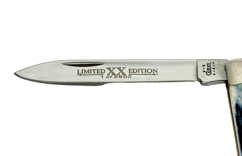 2002 Case XX 6185 Limited Edition Caribbean Blue Bone Doctors Pocket Knife - Hers and His Treasures