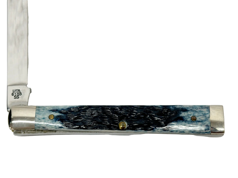 2002 Case XX 6185 Limited Edition Caribbean Blue Bone Doctors Pocket Knife - Hers and His Treasures