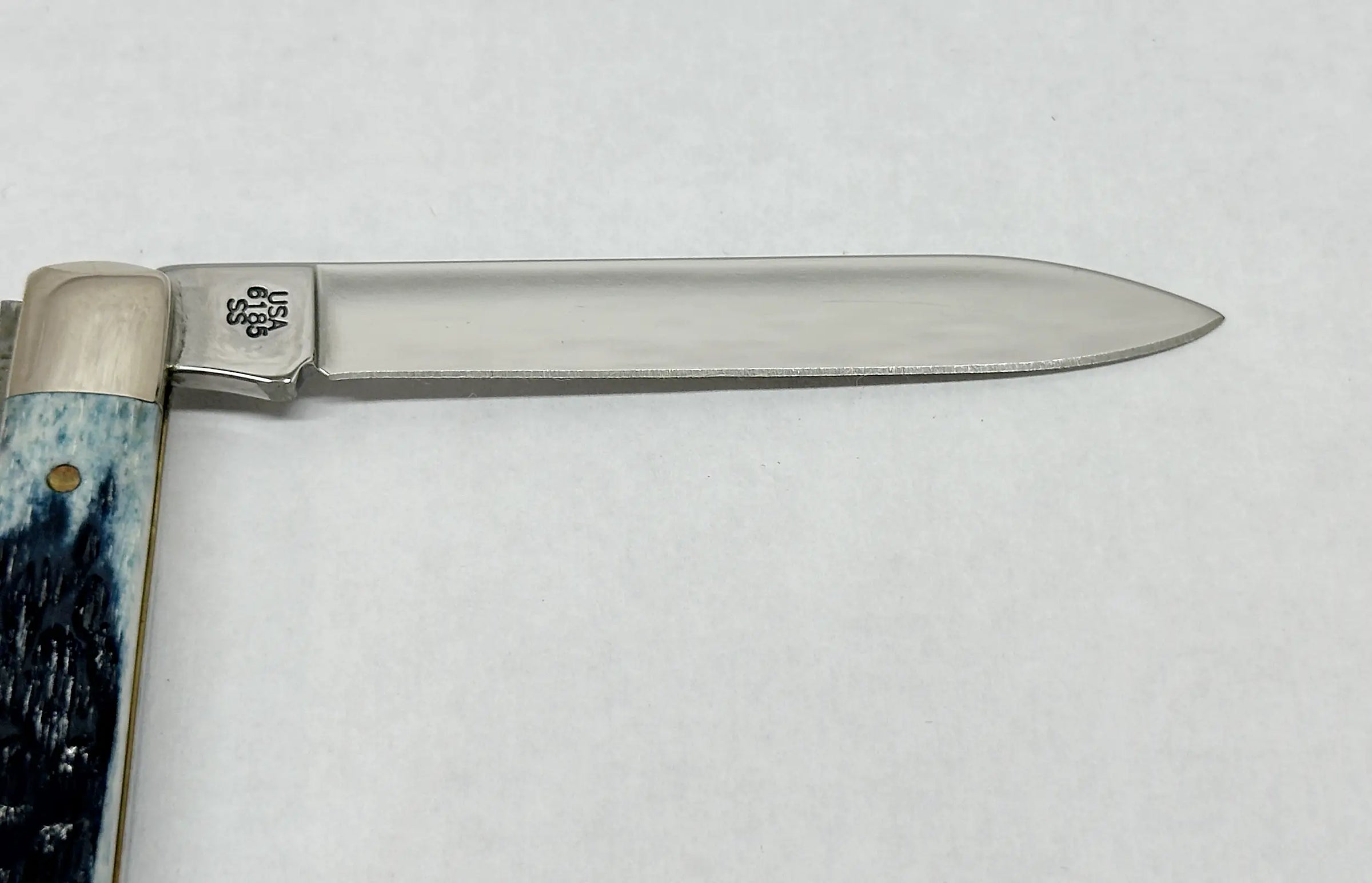 2002 Case XX 6185 Limited Edition Caribbean Blue Bone Doctors Pocket Knife - Hers and His Treasures