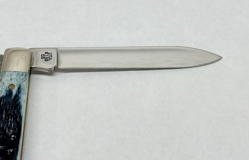 2002 Case XX 6185 Limited Edition Caribbean Blue Bone Doctors Pocket Knife - Hers and His Treasures