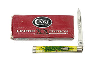 2002 Case XX 6185 Limited Edition Lemon Lime Bone Doctors Pocket Knife - Hers and His Treasures