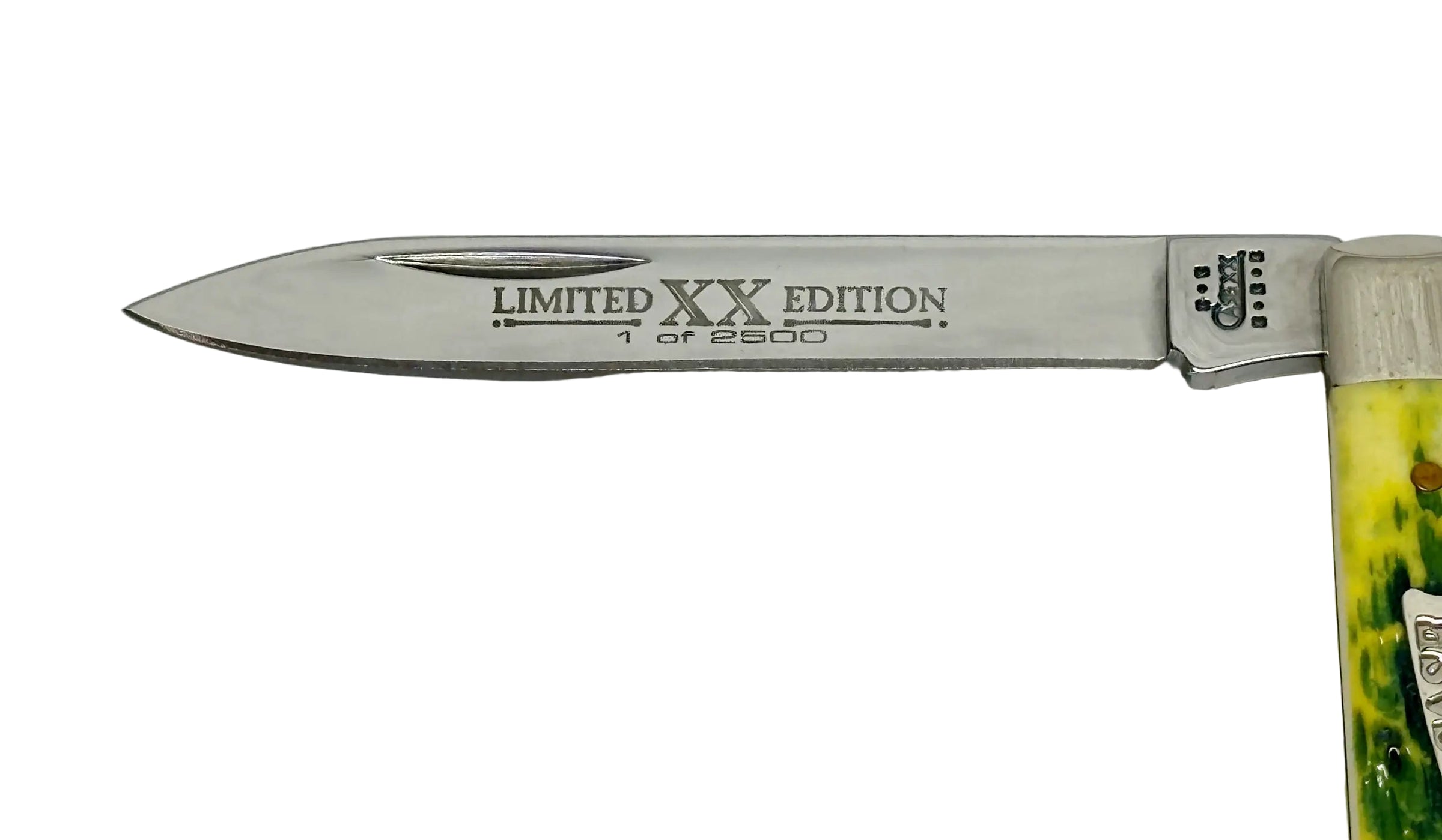 2002 Case XX 6185 Limited Edition Lemon Lime Bone Doctors Pocket Knife - Hers and His Treasures