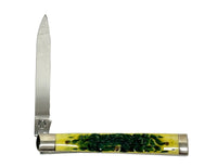 2002 Case XX 6185 Limited Edition Lemon Lime Bone Doctors Pocket Knife - Hers and His Treasures