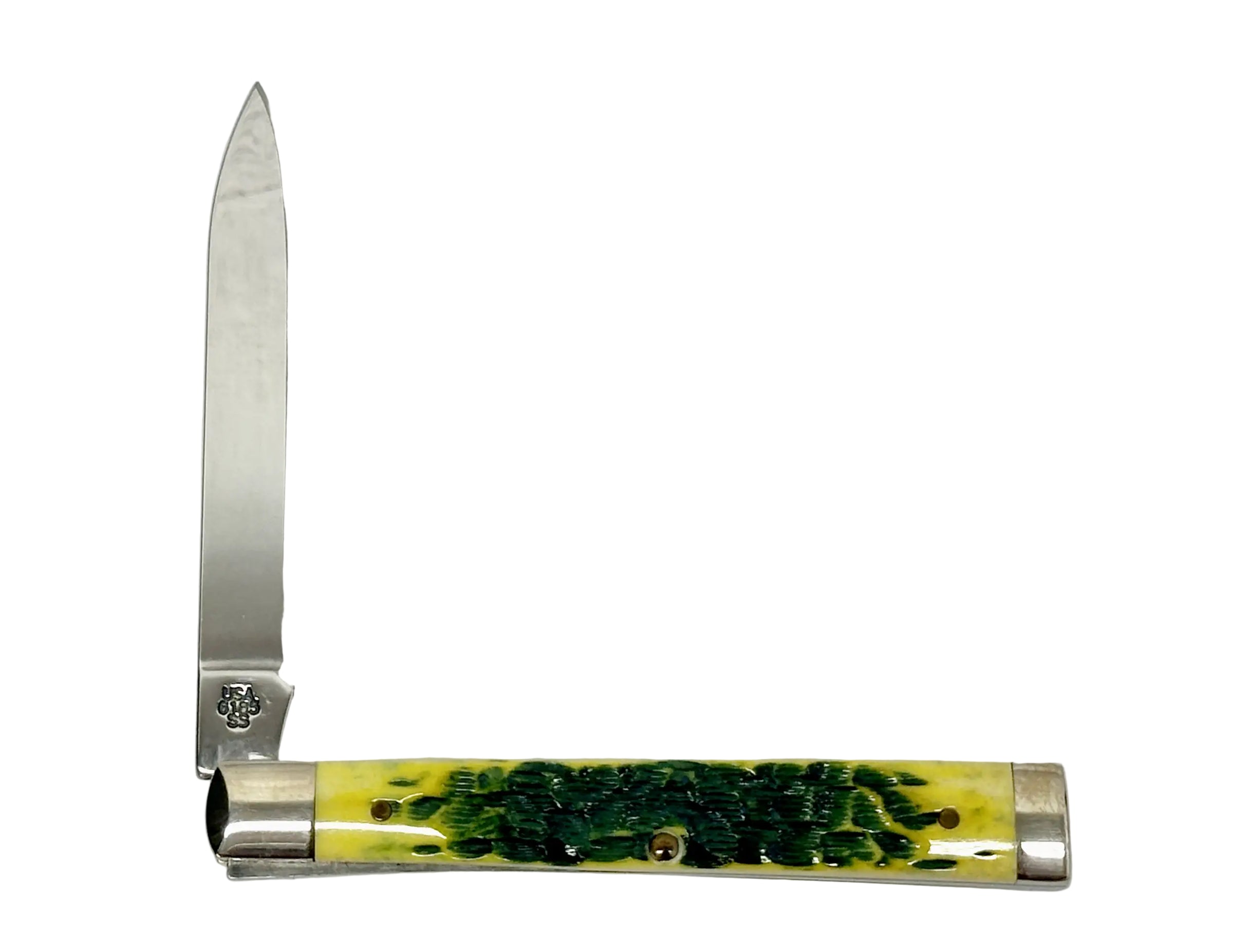 2002 Case XX 6185 Limited Edition Lemon Lime Bone Doctors Pocket Knife - Hers and His Treasures