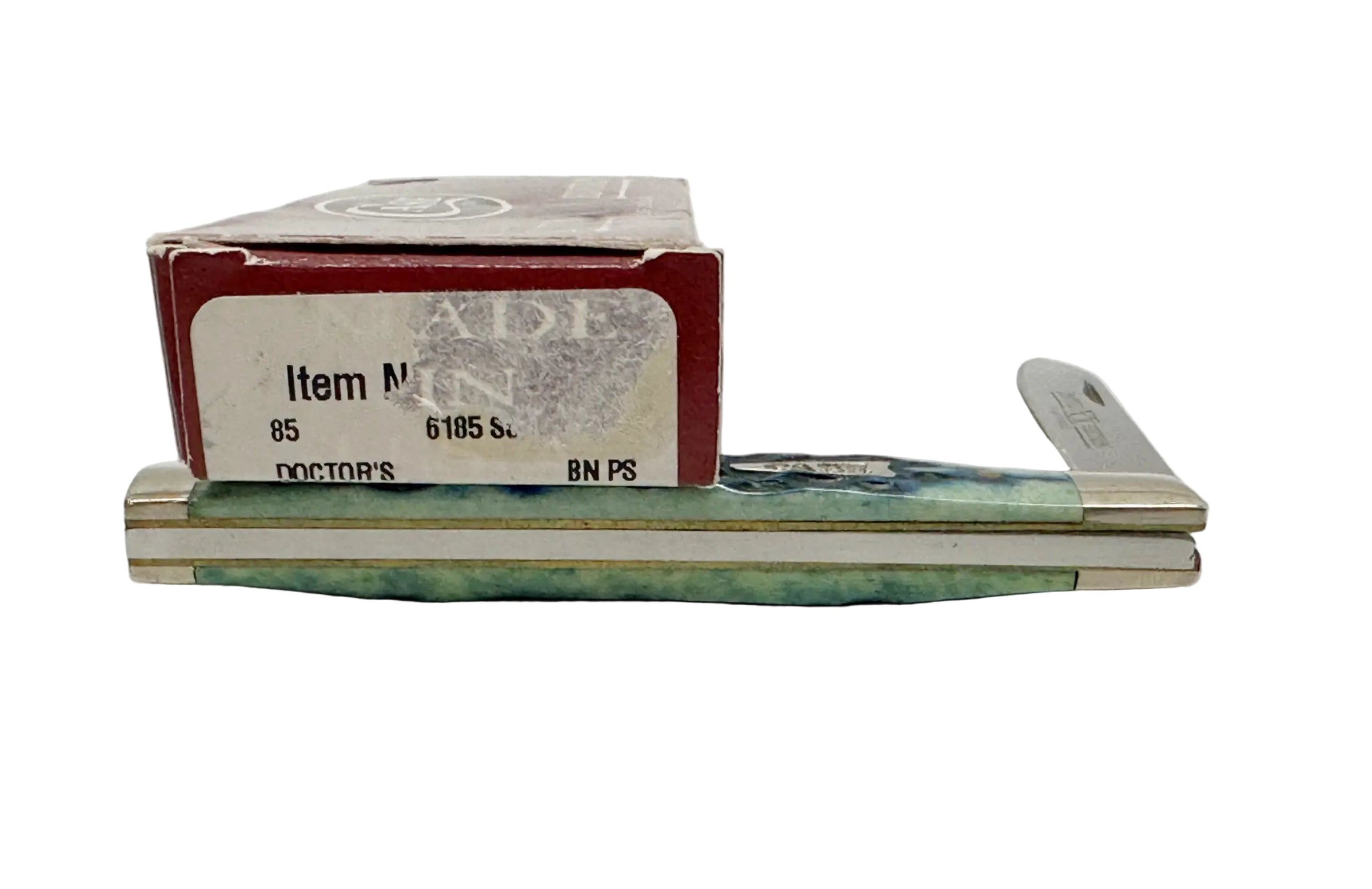 2002 Case XX 6185 Limited Edition Mediterranean Blue Bone Doctors Knife - Hers and His Treasures