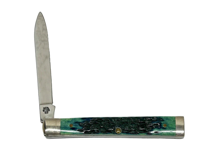 2002 Case XX 6185 Limited Edition Mediterranean Blue Bone Doctors Knife - Hers and His Treasures