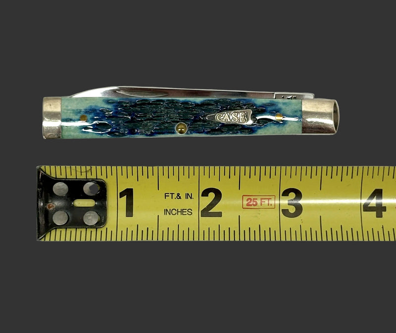 2002 Case XX 6185 Limited Edition Mediterranean Blue Bone Doctors Knife - Hers and His Treasures