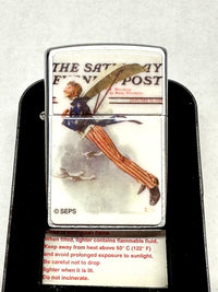 2002 Flying Uncle Saturday Evening Post Zippo Lighter - Hers and His Treasures