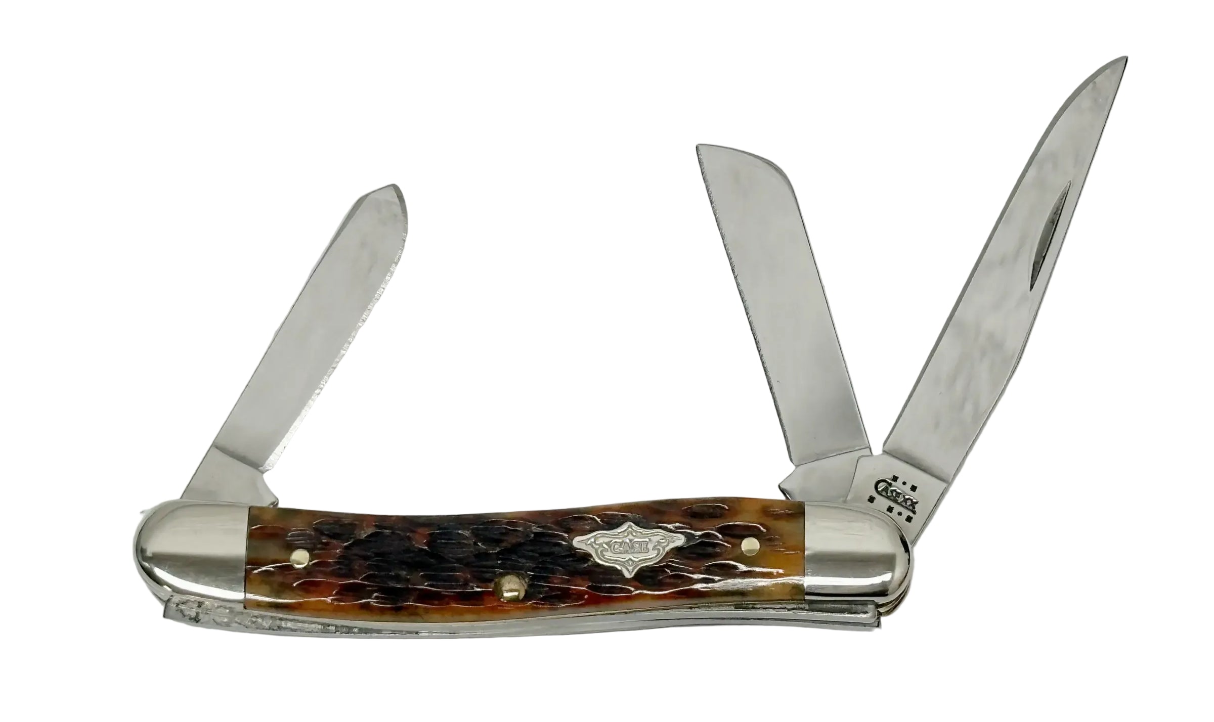 2003 Case XX 6318 Harvest Bone Medium Stockman Pocket Knife - Hers and His Treasures