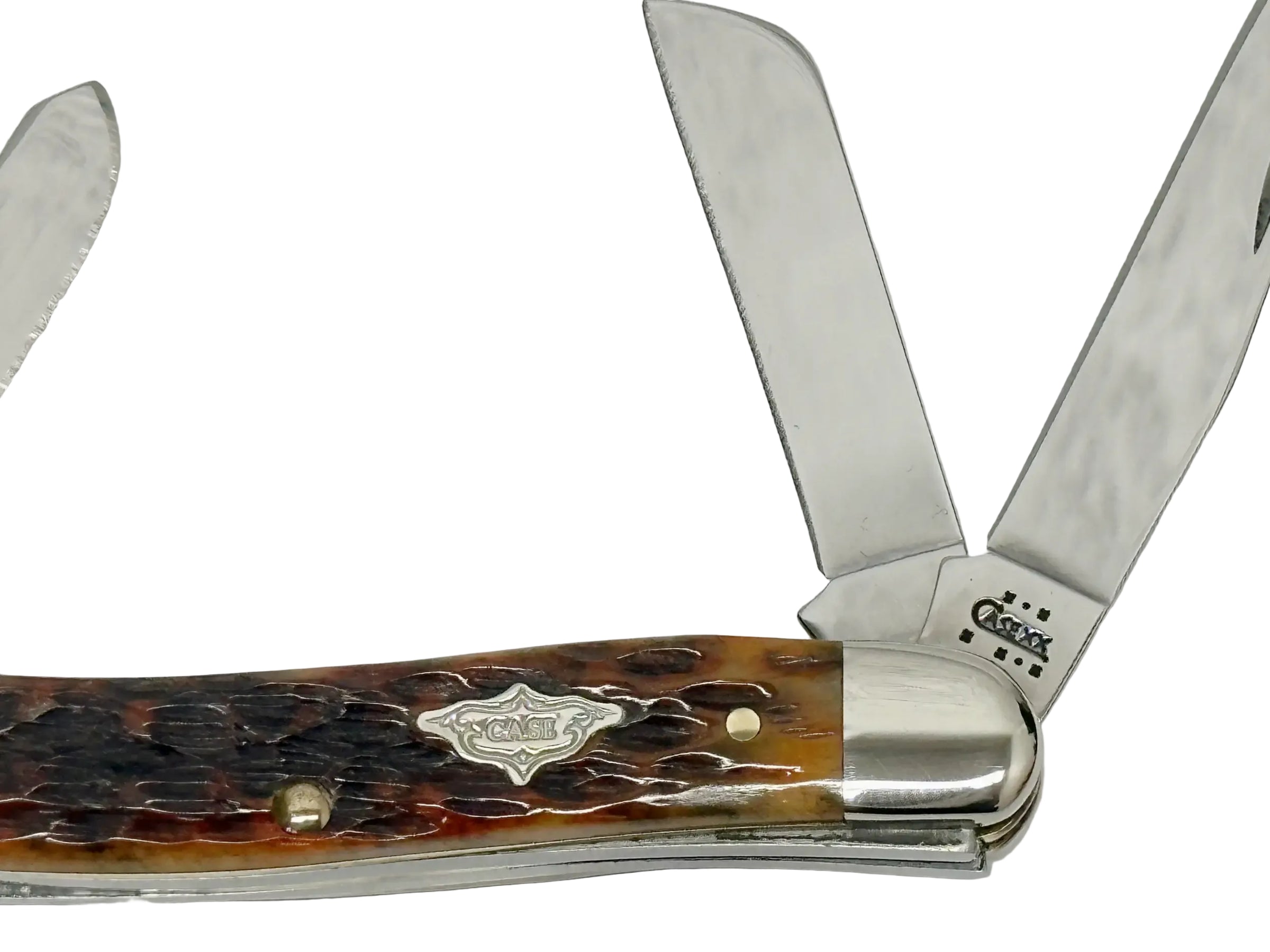 2003 Case XX 6318 Harvest Bone Medium Stockman Pocket Knife - Hers and His Treasures