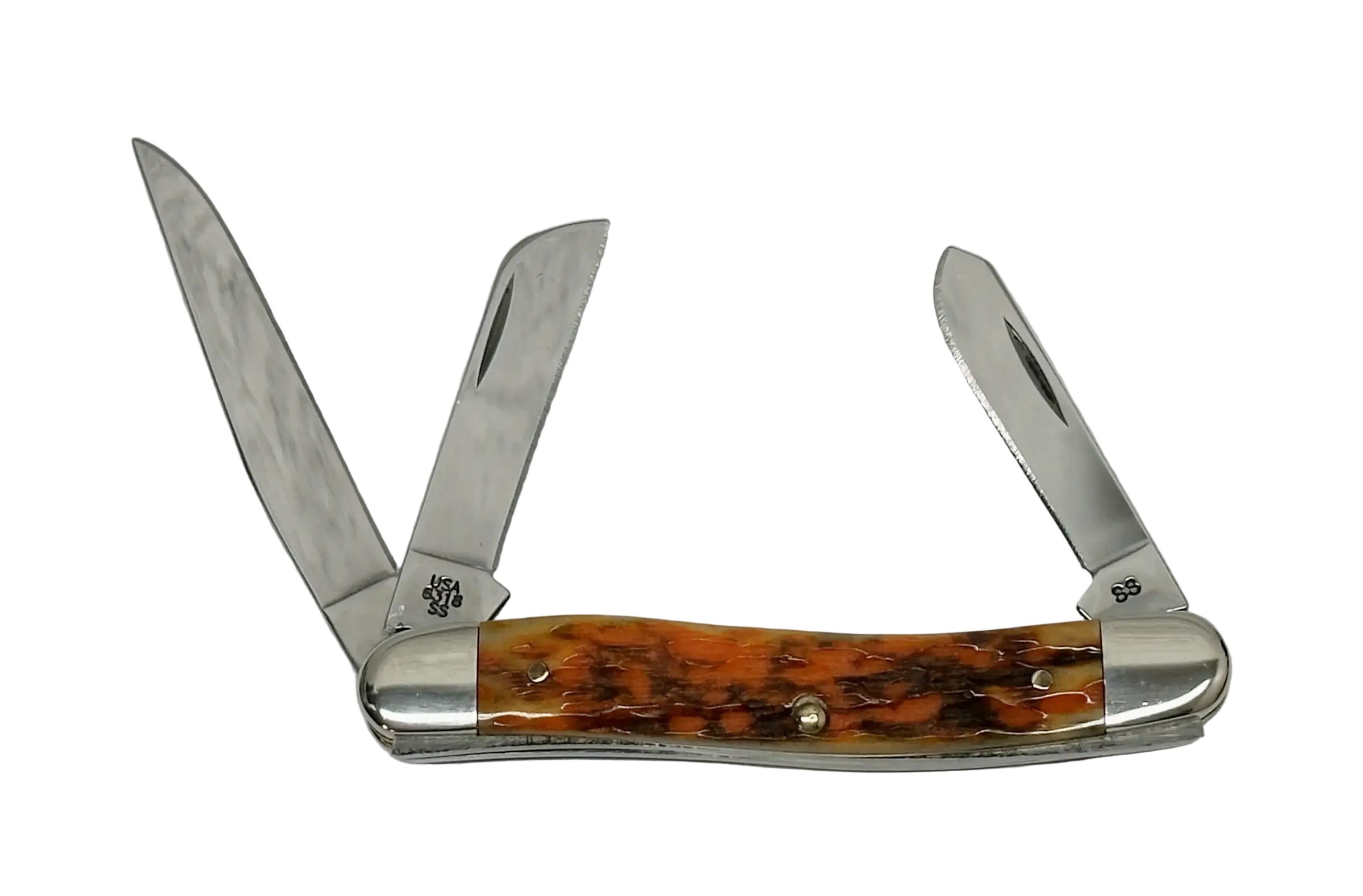 2003 Case XX 6318 Harvest Bone Medium Stockman Pocket Knife - Hers and His Treasures
