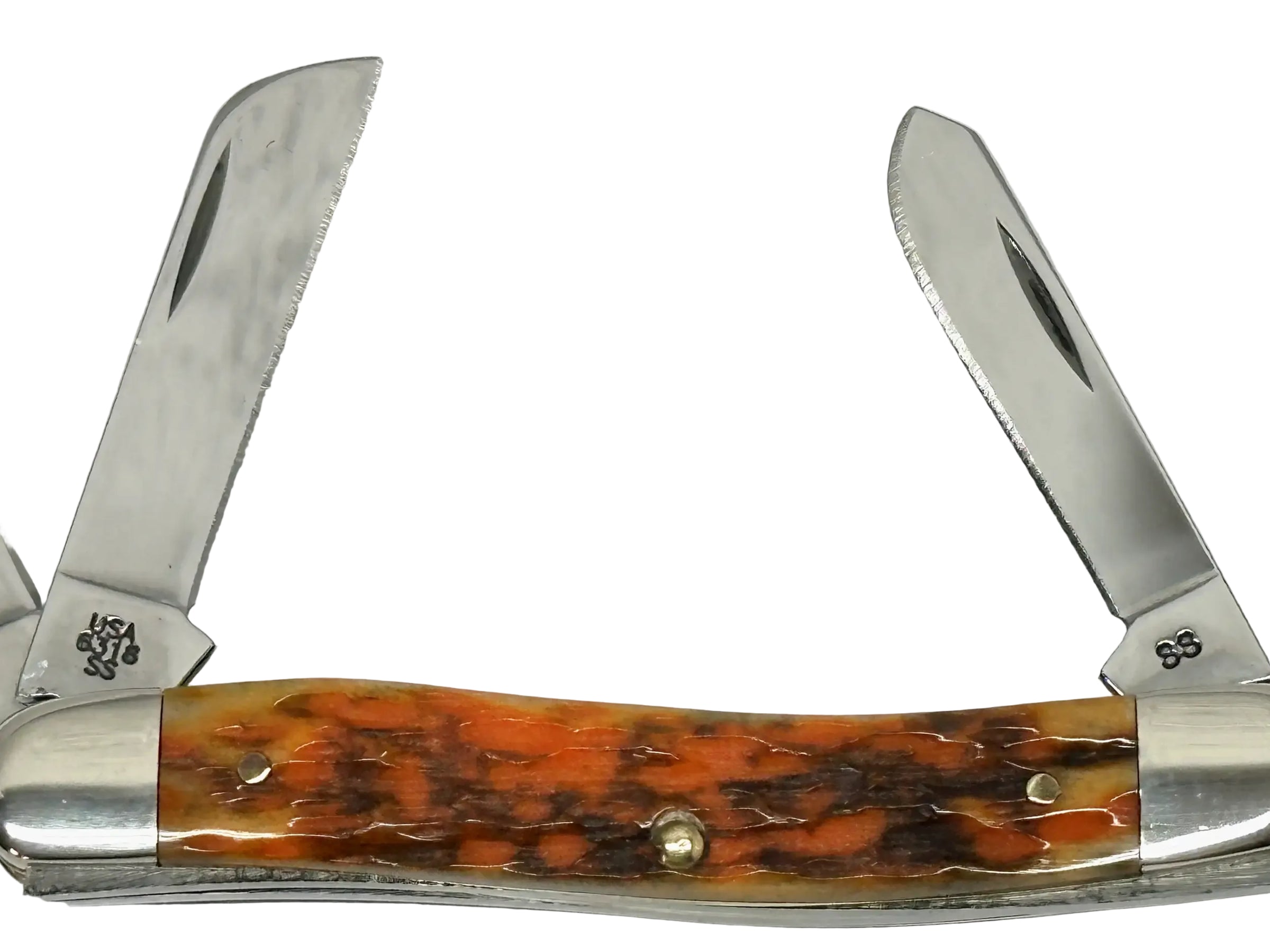 2003 Case XX 6318 Harvest Bone Medium Stockman Pocket Knife - Hers and His Treasures