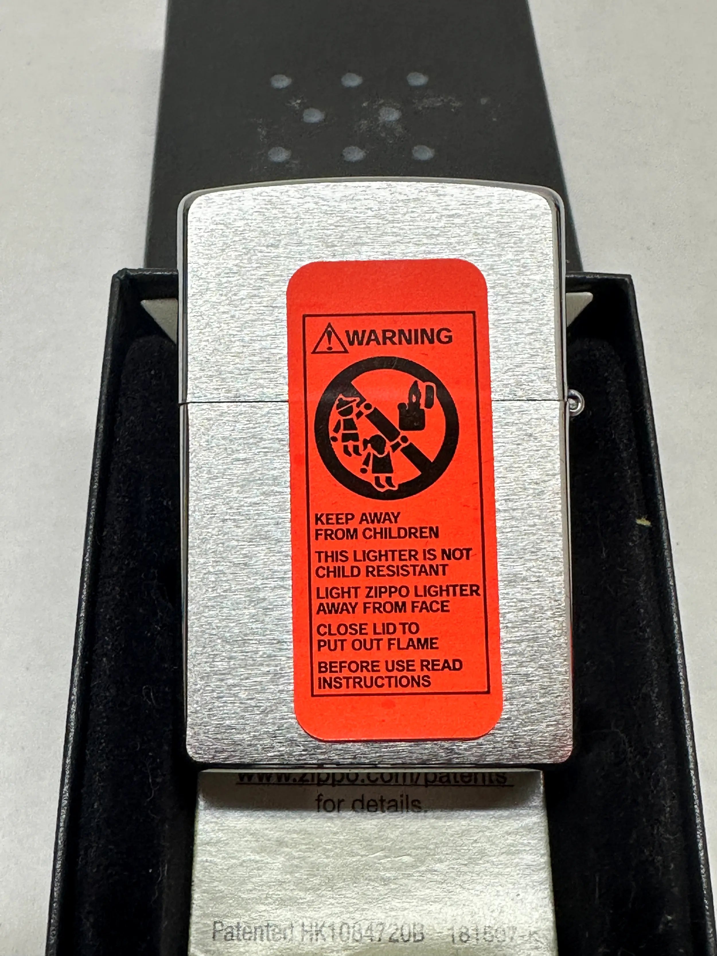 2003 Zippo Fluid Brushed Chrome Zippo Lighter – Hers and His Treasures