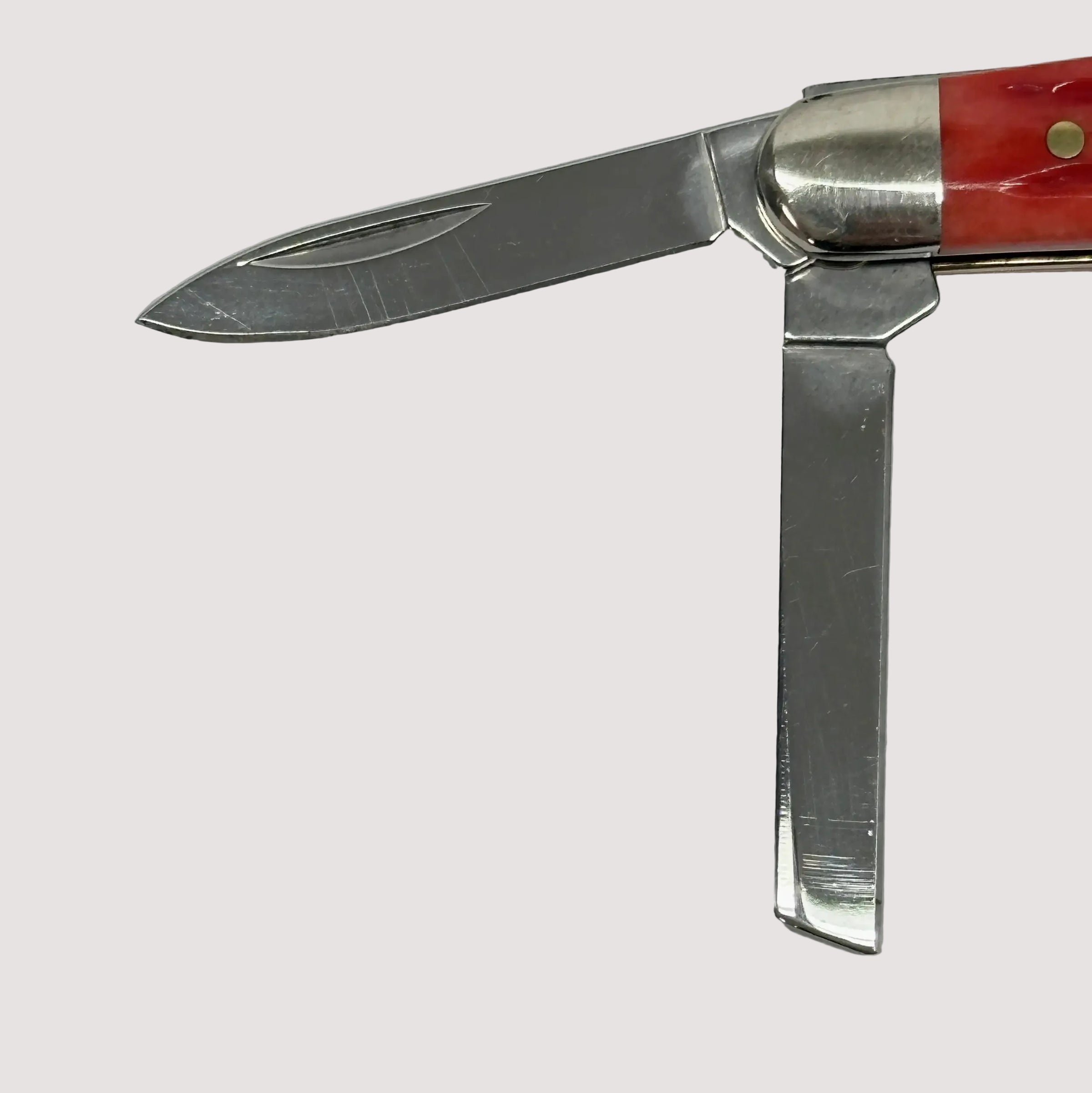 2004 Case XX 6355WH Dark Red Bone Seahorse Whittler Pocket Knife - Hers and His Treasures