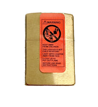 2004 Moving Target 20770 Brushed Brass Zippo Lighter - Hers and His Treasures