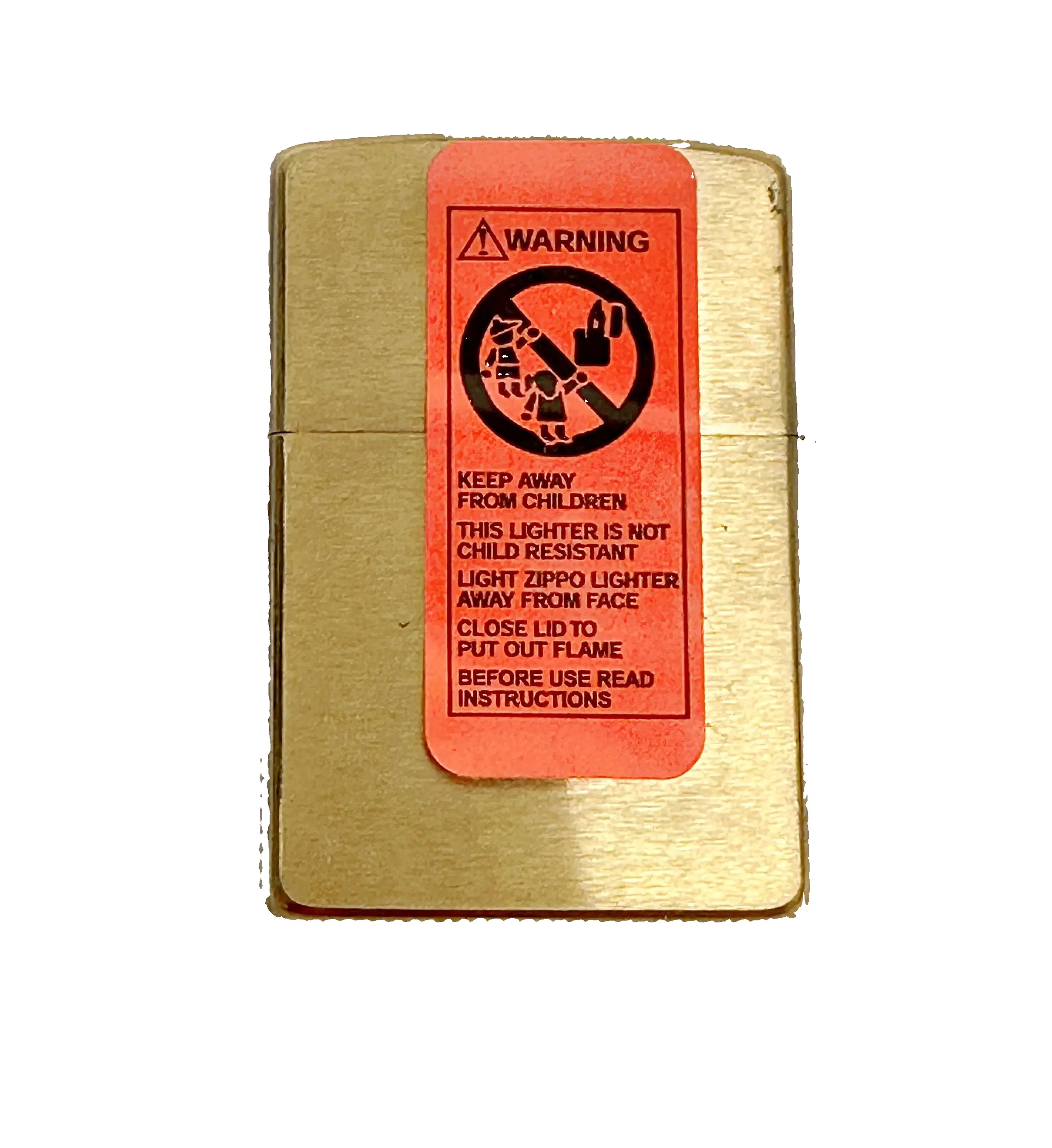 2004 Moving Target 20770 Brushed Brass Zippo Lighter - Hers and His Treasures
