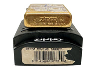 2004 Moving Target 20770 Brushed Brass Zippo Lighter - Hers and His Treasures